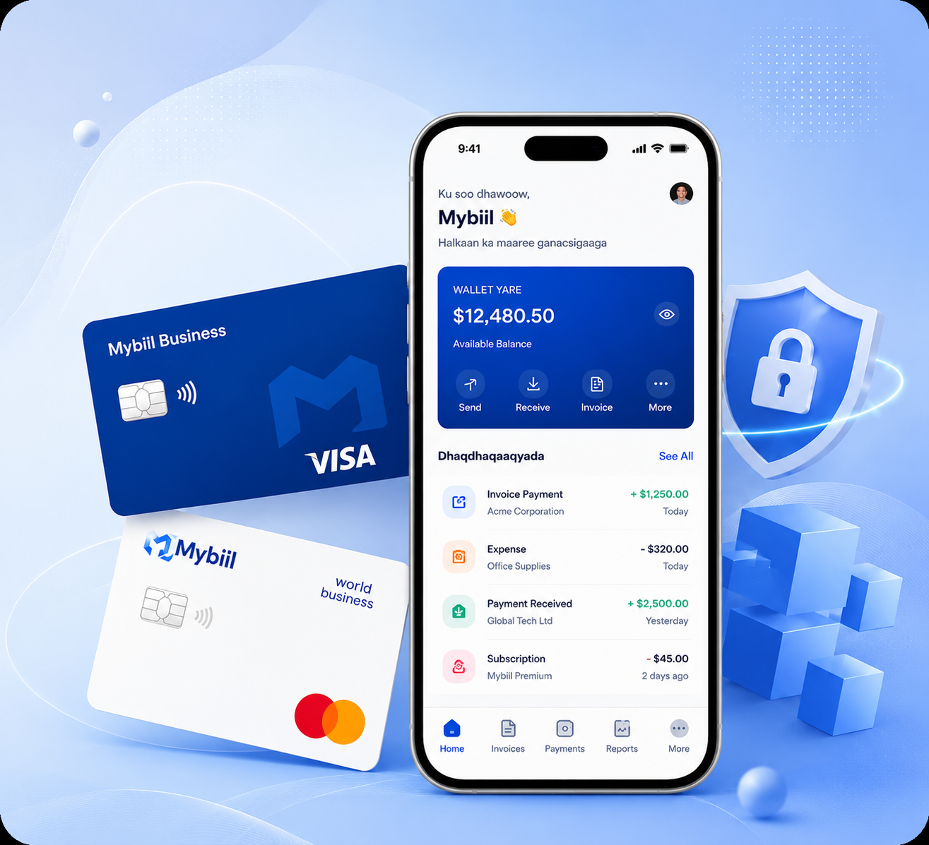 Mybiil Dashboard